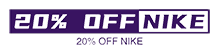 Did you know that 20% off Nike