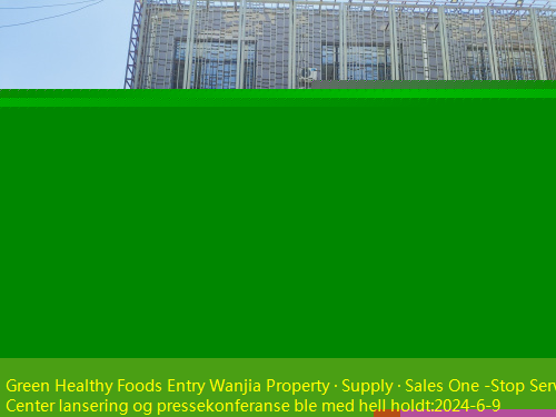 Green Healthy Foods Entry Wanjia Property · Supply · Sales One -Stop Service Center lansering og pressekonferanse ble med hell holdt